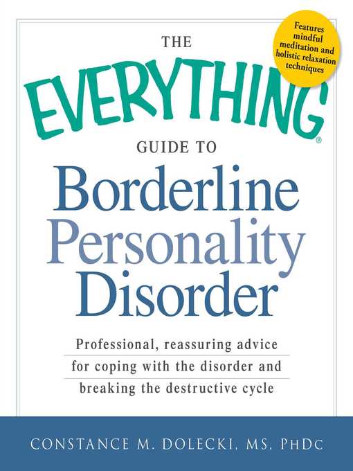 Title details for The Everything Guide to Borderline Personality Disorder by Constance M Dolecki - Wait list